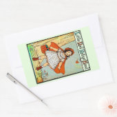 Little Red Riding Hood  Schattige Rechthoekige Sticker (Envelop)