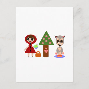 Little Red Riding Hoods Picnic Briefkaart