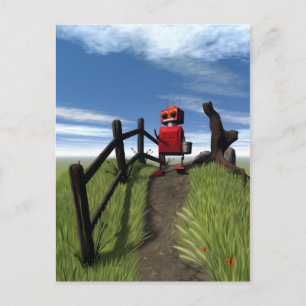 Little Red Robot Briefkaart