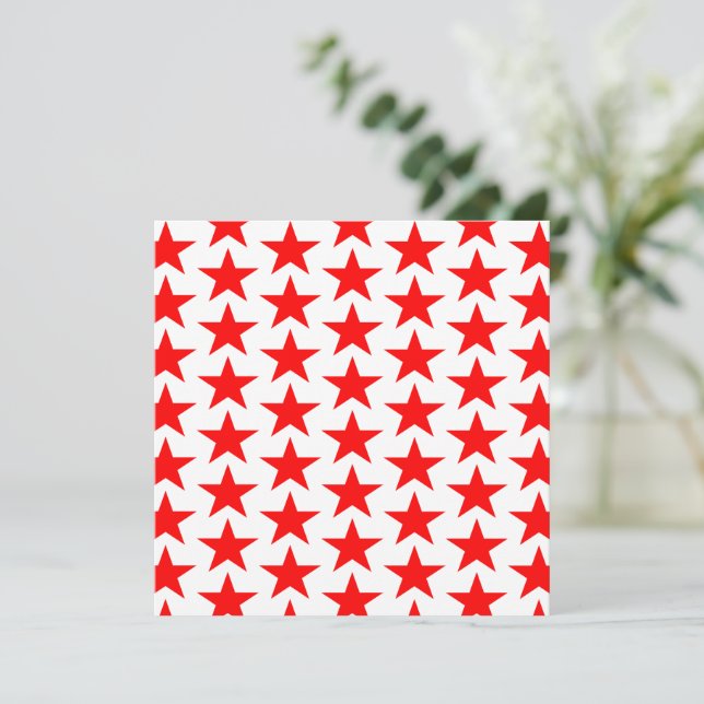 Little Red Stars Pattern (Staand voorkant)