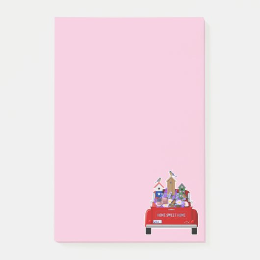Little Red Truck Spring Post-it® Notes (Voorkant)