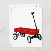 Little Red Wagon Briefkaart (Voorkant / Achterkant)