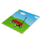 Little Red Wagon Tegeltje (Zijkant)