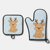 Little Reindeer Ovenwant & Pannenlap Set (Voorkant)