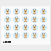 Little Reindeer Ronde Sticker (Vel)