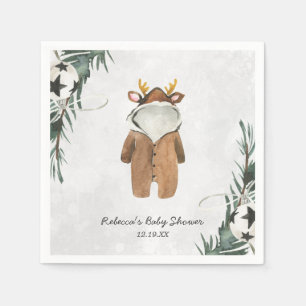 Little Rendier Christmas Baby shower gepersonalise Servet