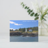 Little River Lighthouse, Cutler Maine Briefkaart (Staand voorkant)