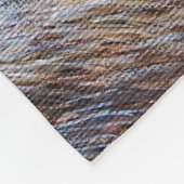 Little River Otter Painting Fleece Deken (Hoek)