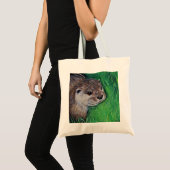 Little River Otter Painting Tote Bag (Voorkant (product))
