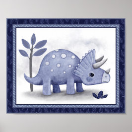Little Roar Dinosaur - Triceratops Poster