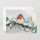 Little Robin Briefkaart (Voorkant / Achterkant)