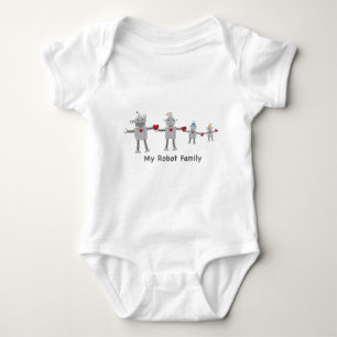 Little Robot Family Romper