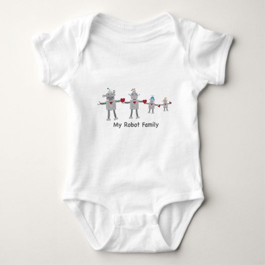 Little Robot Family Romper (Voorkant)