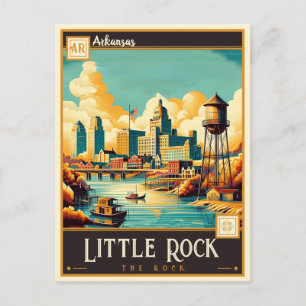 Little Rock, Arkansas Antiek Briefkaart