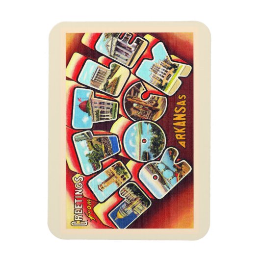 Little Rock Arkansas AR Large Letter Briefkaart CT Magneet (Verticaal)