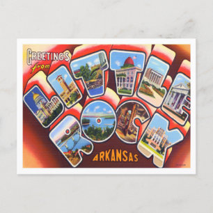 Little Rock, Arkansas Big Letters Briefkaart