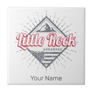 Little Rock Arkansas City Verenigde Staten Ontwerp Tegeltje
