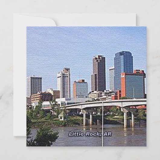 Little Rock, Arkansas Kaart (Voorkant)