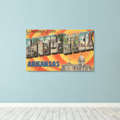 Little Rock, Arkansas - Large Letter Scenes Canvas Afdruk (Insitu (Houten vloer))