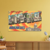 Little Rock, Arkansas - Large Letter Scenes Canvas Afdruk (Insitu (Woonkamer))