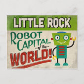 Little Rock Arkansas Robot - Funny  Briefkaart (Voorkant)