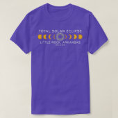 Little Rock Arkansas Solar Eclipse 2024 April 8 T-shirt (Design voorkant)