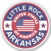 LITTLE ROCK, Arkansas Sticker (Voorkant)