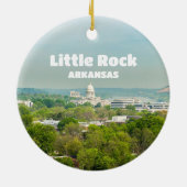 Little Rock, Arkansas Uitzicht met Capitool Keramisch Ornament (Achterkant)