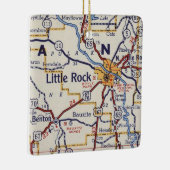 Little Rock  Map Keramisch Ornament (Rechts)