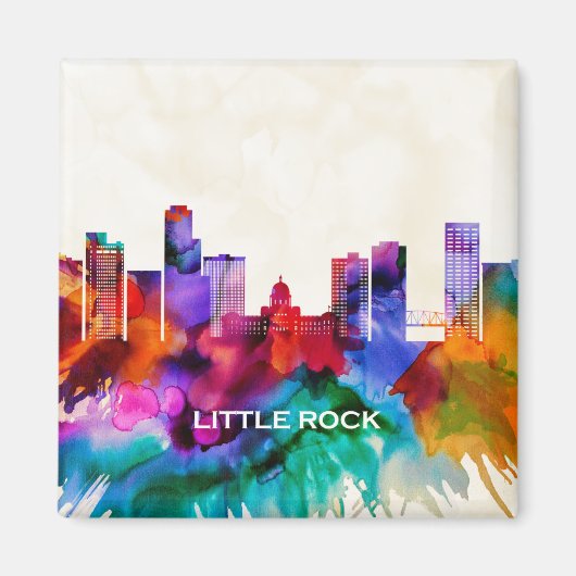 Little Rock Skyline Magneet (Voorkant)