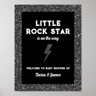 Little Rock Star Baby shower Welkom Poster