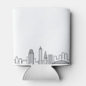Little Rock Stylized Skyline | Weddenschap Blikjeskoeler (Achterkant)
