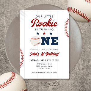 Little Rookie Honkbal 1e Verjaardag Kaart