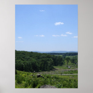 Little Round Top Panorama 1 Poster