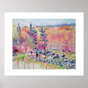 Little Roundtop Gettysburg Pennsylvania Cercis can Poster