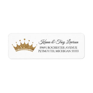 Little Royal Crown Prince of Princess Address Etiket