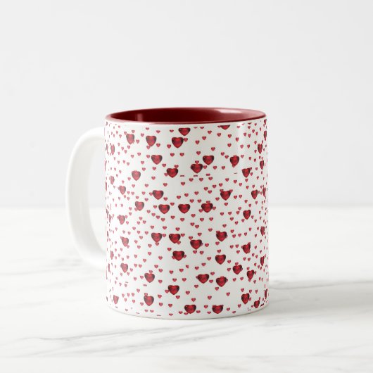 Little Ruby Hearts Mok (Voorkant links)