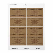 Little Rusty Stars Étiquette d'affaires (Feuille entière)