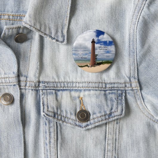 Little Sable Lighthouse-knop Ronde Button 5,7 Cm (In situ)