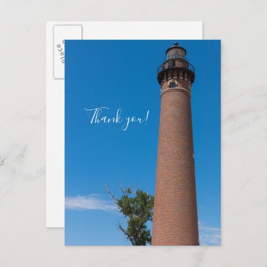 Little Sable Point Light Bedankkaartje Briefkaart (Voorkant / Achterkant)