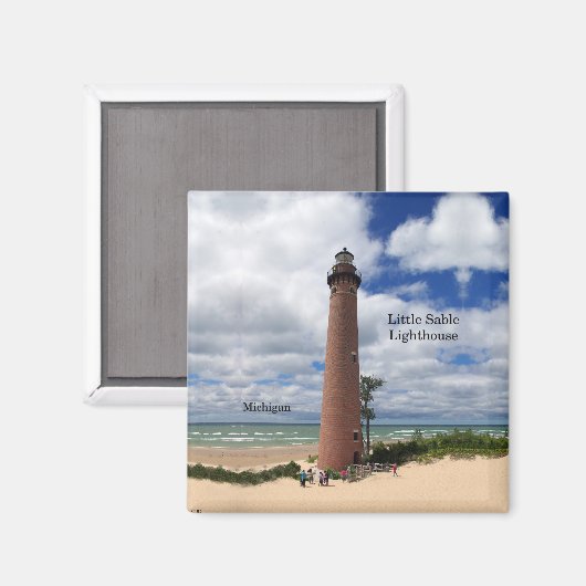 Little Sable Point Lighthouse magnet Magneet (Voorkant / Achterkant)