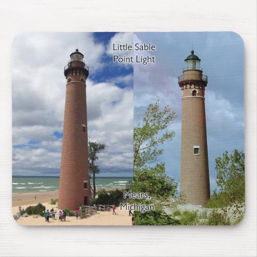 Little Sable Point Lighthouse mousepad Muismat (Voorkant)