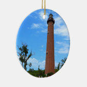 Little Sable vuurtoren Keramisch Ornament (Rechts)