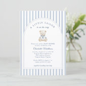 Little Sailor Baby Shower Invitation  (Debout devant)