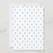 Little Sailor Bear Coastal Baby Shower Invitation (Dos)