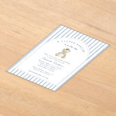 Little Sailor Bear Coastal Baby Shower Invitation (Poser)