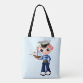 Little Sailor Canvas tas - (Achterkant)
