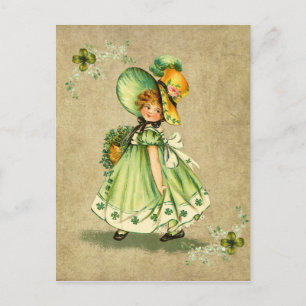 Little Saint Patty's Day Girl - Briefkaart