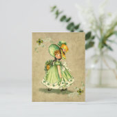 Little Saint Patty's Day Girl - Carte postale (Debout devant)