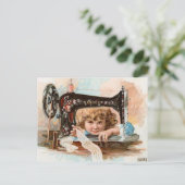 Little Seamstress Briefkaart (Staand voorkant)